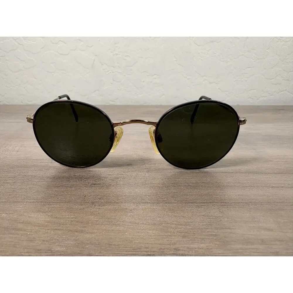 Luxottica 7091 Gx95- Gold‎ Electroplated UV Guard- Made in Italy Sunglasses- EUC